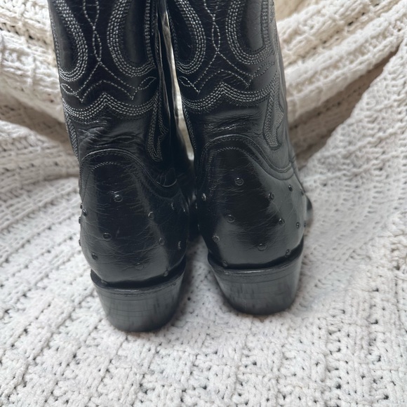 Durango Western Cowboy Boots Black Stud Like New Size 6 - Picture 4 of 7